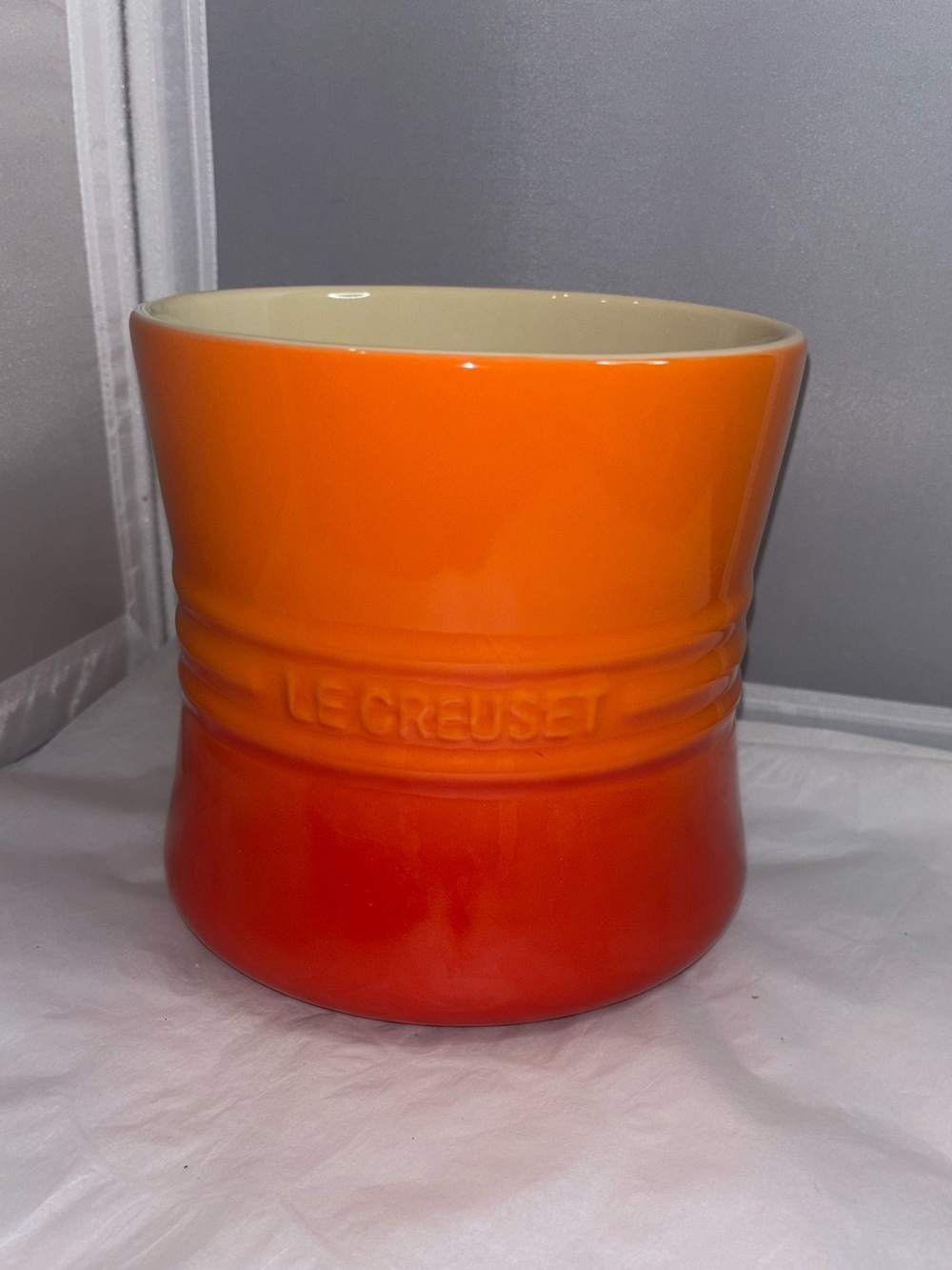 Le Creuset Orange to Red Ombre Utensil Crock Flame